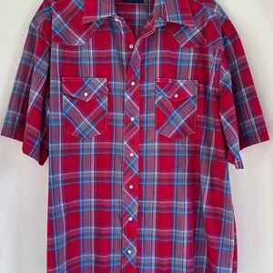 Wrangler Pearl Snap Vintage/ Classic Short Sleeve Shirt